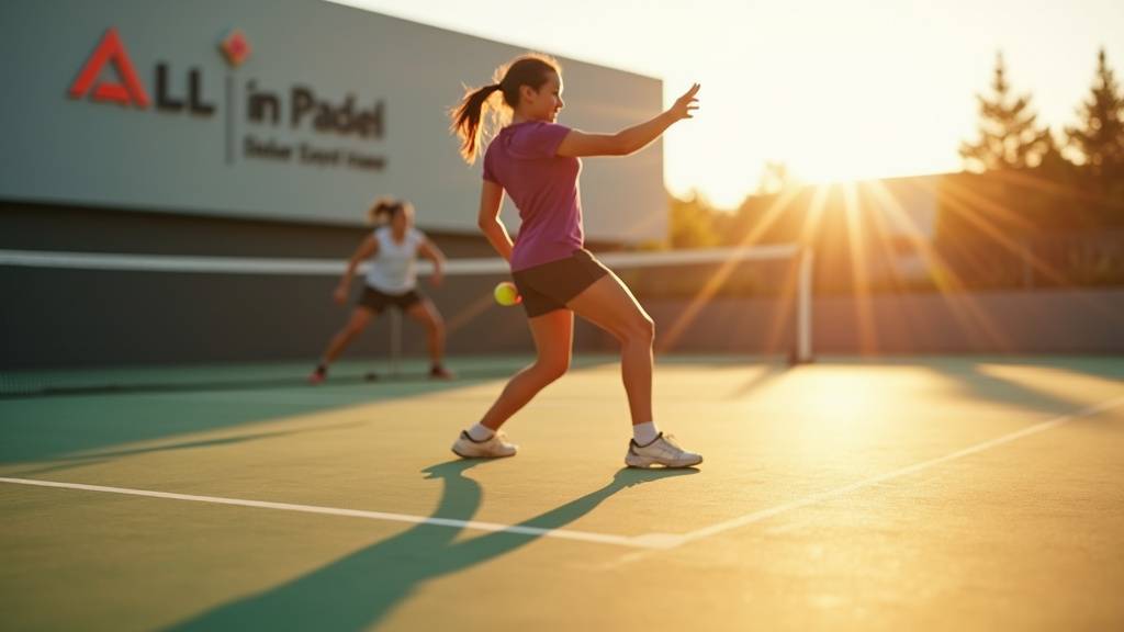 Vue aérienne du club All In Padel de Lyon-Décines avec ses 6 pistes de padel