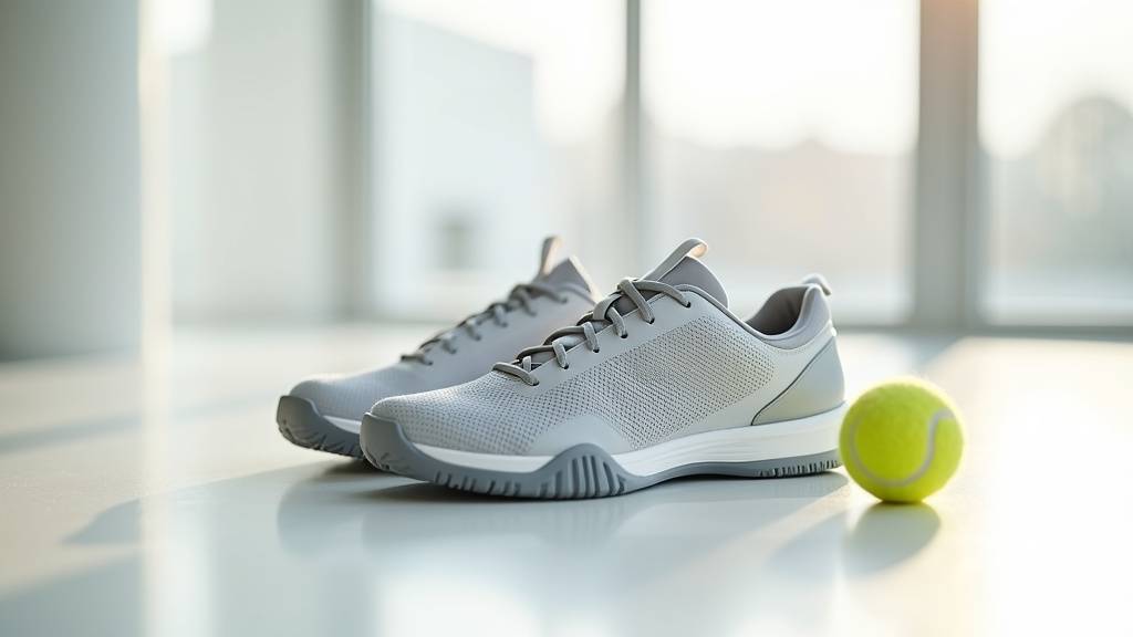 Joueur de padel en train de choisir ses chaussures de padel dans un magasin spécialisé