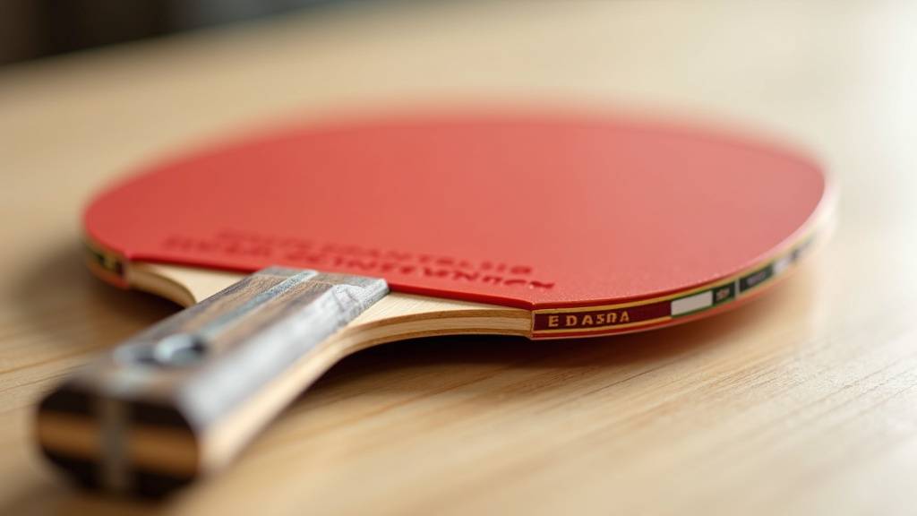 Nettoyage et entretien d'une raquette de ping-pong avec accessoires spécialisés