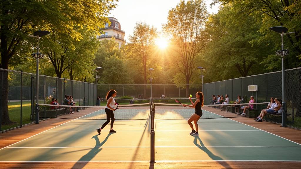 Club de padel moderne à Paris avec terrains couverts