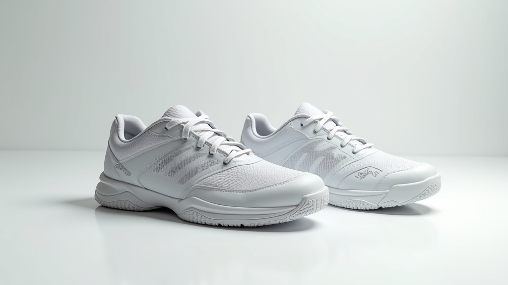 Sélection de chaussures de padel homme sur un terrain