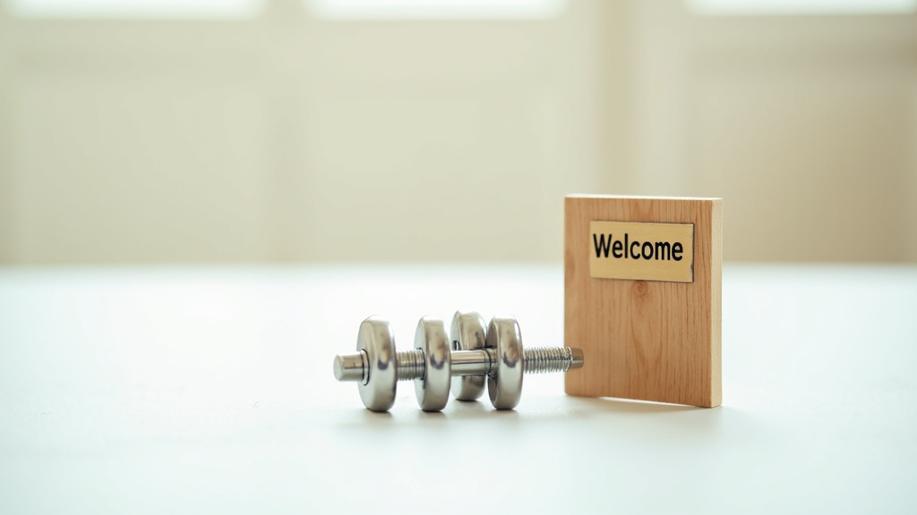 Deux personnes se serrant la main avec un badge Fitness Park